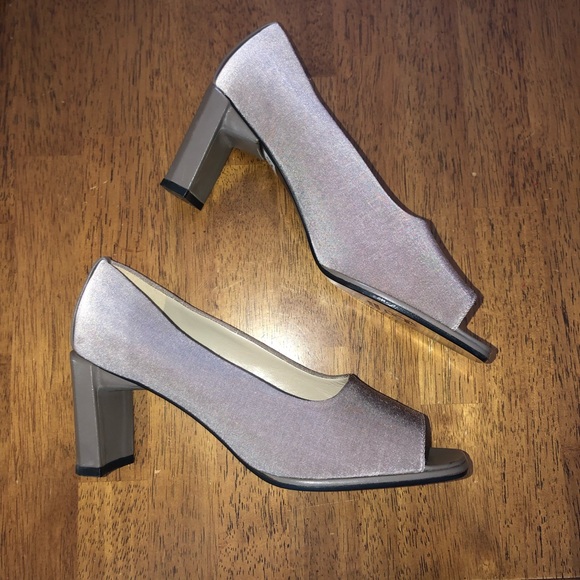 Stuart Weitzman Open Toe Block Heels
